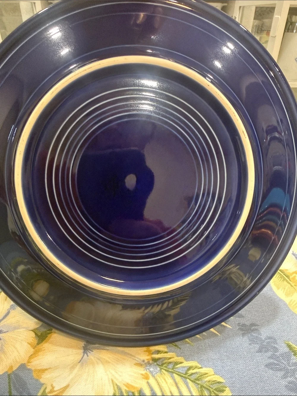 Fiestaware Deep Dinner Plates in Cobalt Blue - Set of 4 10-1/2